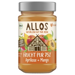 Aprikosen-Mango-Fruchtaufstrich Frucht Pur von Allos