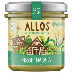 Streichcreme aufs Brot mit Erbse & Masala von Allos