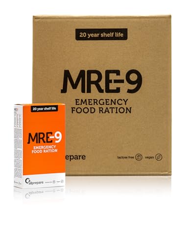 MRE-9 Notration - 24 Tage Emergency Food - 20 Jahre Haltbarkeitsdauer - 24x500g Notfallnahrung - 2400 kcal pro Tag - Extra Vitamine von Allprepare