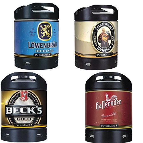 4x Perfect Draft Verschiedene Sorten 6 Liter Alkoholgehalt siehe Beschreibung inc. 20.00€ MEHRWEG Pfand von Perfect Draft