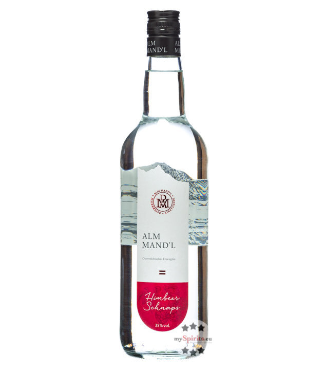 Alm Mand’l Himbeer Schnaps (35 % Vol., 1,0 Liter) von Alm Mand'l