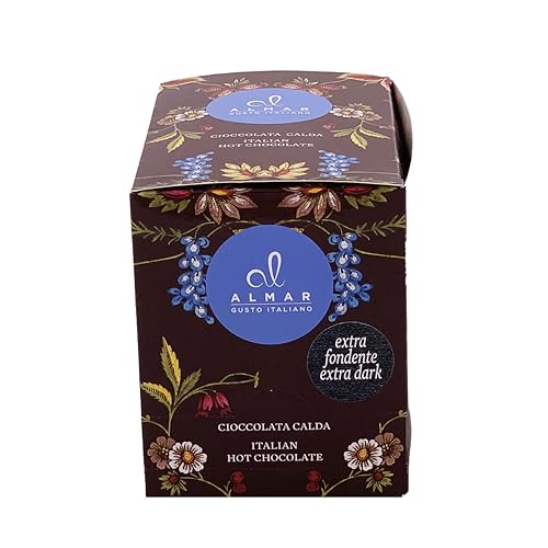 Almar italienische heiße Schokolade Cortina ZARTBITTER-SCHOKOLADE - (15x30 g) Einzeln Portionsbeutel, 450 g von Almar