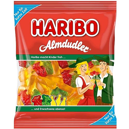 8 Tüten Haribo Almdudler a 175g ( 8 x 175g) Fruchtgummi mit Kräuter-, Himbeer- und Holundergeschmack von Almdudler