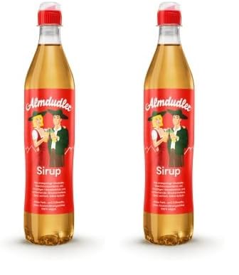 Almdudler Alpenkräuter Sirup – 1 x 700 ml Getränkesirup - ergibt ca. 7 Liter Kräuterlimonade - für Limonade mit Kräutergeschmack (Packung mit 2) von Almdudler