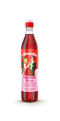 Almdudler Skiwasser Sirup – 1 x 700 ml Himbeer-Zitrone Getränkesirup - ergibt ca. 7 Liter Limo - Skihütten Limonade von Almdudler