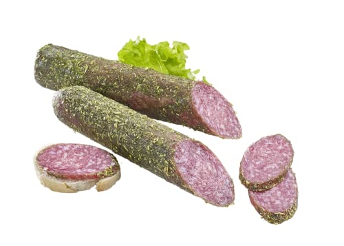 Almgourmet- Brotkleesalami - 2 Stück je 180g - 4 Wochen luftgetrocknete Salami mit Brotklee von Almgourmet
