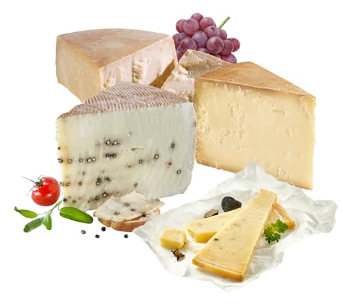 Almgourmet - Gourmet-Käse - Set mit 4 Tiroler Käsesorten (1400g) - für Pasta und Pizza besonders geeignet von Almgourmet