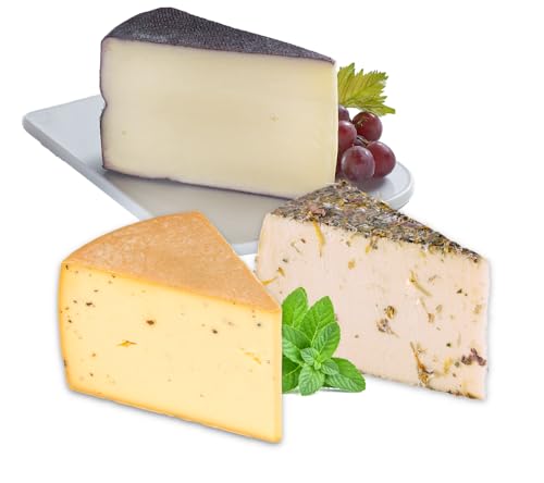 Almgourmet - Gourmet-Käsevariation - mit 3 beliebten Käsesorten aus Tirol (1150g) - u.a. Trüffel- und Rotweinkäse von Almgourmet