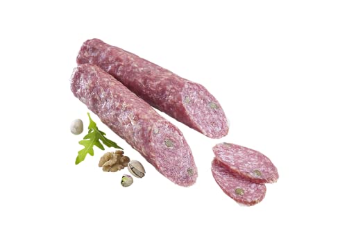 Almgourmet - Pistazie-Walnuss-Salami - 2 Stück je 180g - 4 Wochen luftgetrocknete Salami mit Nüssen von Almgourmet