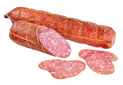 Almgourmet - Tiroler Alpenkräutersalami - 2 Stück je 340g - luftgetrocknete Salami mit Bergkräutern veredelt von Almgourmet