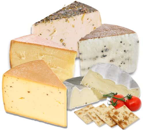 Almgourmet - Tiroler Käse - Set aus 5 lokalen Käsespezialitäten - Geschenk für Feinschmecker - Käsepaket inklusive Käsepapier von Almgourmet