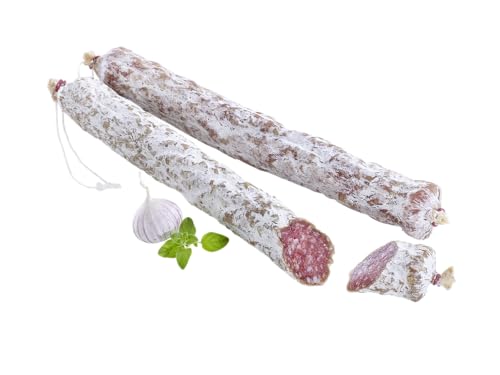 Almgourmet - luftgetrocknete Salami aus Italien - 3 Stück - leicht süßlich mit festem Biss von Almgourmet