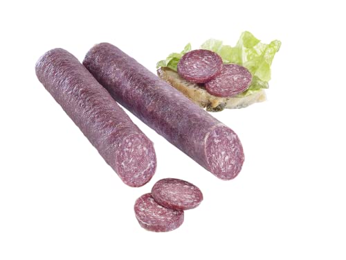 Almgourmet - luftgetrocknete Salami mit 97% Rindfleisch - 2 Stück je 250g - italienische Edelsalami von Almgourmet