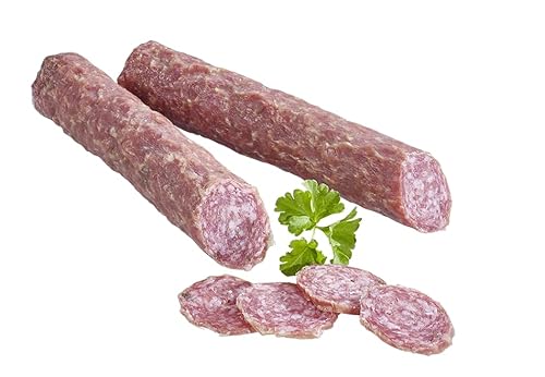 Almgourmet- luftgetrocknete Salami mit Fenchel - 2 Stück je 180g - italienische Salami mit feiner Fenchelnote von Almgourmet