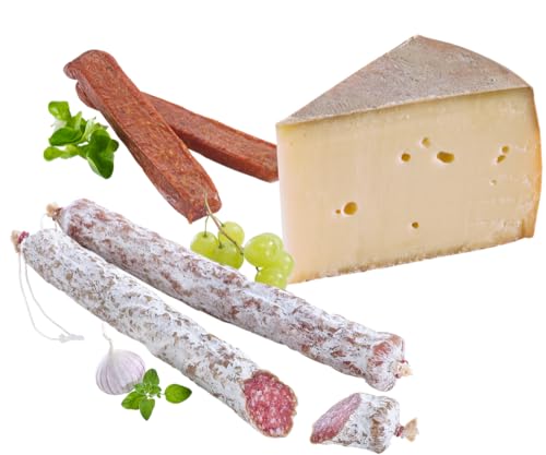 Almgourmets Kulinarische Themensets - Delikatessen aus Tirol und Südtirol - mit Salami, Speck und Käse (Themenset - Klassiker) von Almgourmet