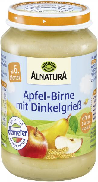 Alnatura Apfel-Birne mit Dinkelgrieß Alnatura Apfel-Birne mit Dinkelgrieß von Alnatura