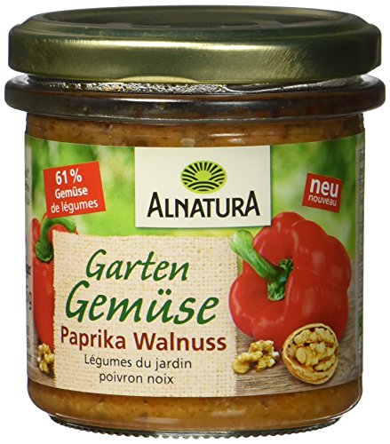 Alnatura Bio Aufstrich Gartengemüse Paprika Walnuss, vegan, 135 g Alnatura Bio Aufstrich Gartengemüse Paprika Walnuss, vegan, 135 g von Alnatura