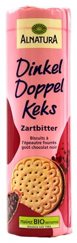 Alnatura Bio Dinkel Doppelkeks Zartbitter, 12er Pack (12 x 330g) von ALNATURA