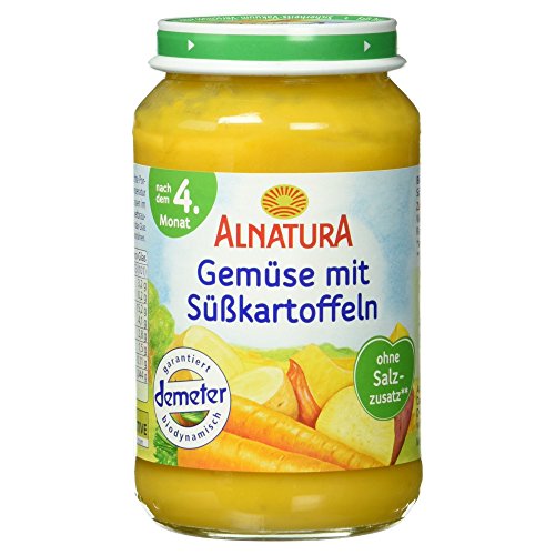 Alnatura Bio Gemüse mit Süßkartoffeln, nach dem 4. Monat, 190g Alnatura Bio Gemüse mit Süßkartoffeln, nach dem 4. Monat, 190g von Alnatura