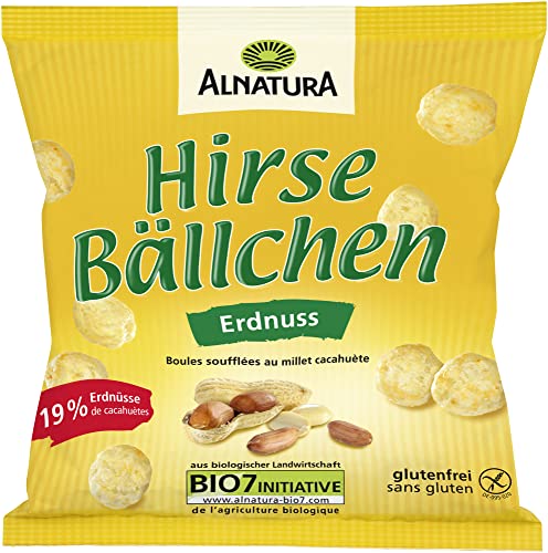 Alnatura Bio Hirsebällchen Erdnuss, 75g Alnatura Bio Hirsebällchen Erdnuss, 75g von Alnatura