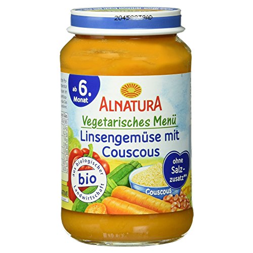 Alnatura Bio Linsengemüse mit Couscous, 6er Pack (6 x 190 g) von Alnatura