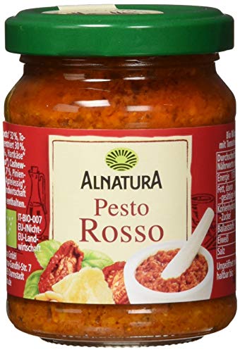 Alnatura Bio Pesto Glas, Rosso, 120 g von Alnatura