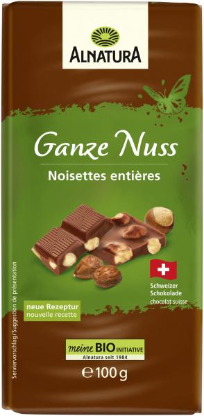 Alnatura Ganze Nuss Vollmilch Schokolade Alnatura Ganze Nuss Vollmilch Schokolade von Alnatura
