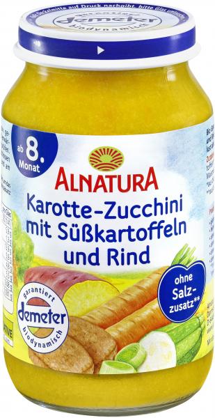 Alnatura Karotte-Zucchini mit Süßkartoffeln und Rind von Alnatura