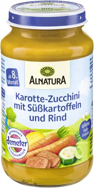 Alnatura Karotte-Zucchini mit Süßkartoffeln und Rind von Alnatura