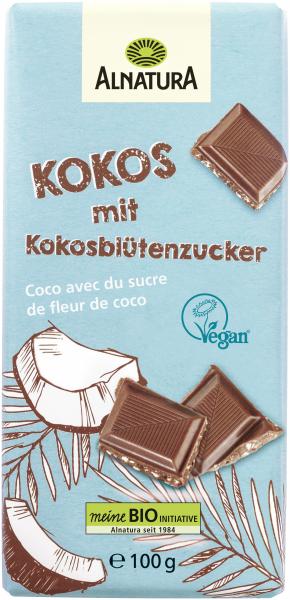 Alnatura Kokos mit Kokosblütenzucker Schokolade von Alnatura