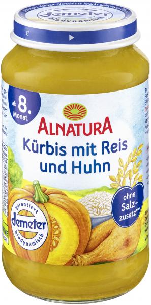 Alnatura Kürbis mit Reis und Huhn von Alnatura