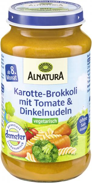 Alnatura Karotten, Brokkoli mit Tomaten und Dinkelnudeln Alnatura Karotten, Brokkoli mit Tomaten und Dinkelnudeln von Alnatura