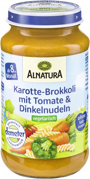 Alnatura Karotten, Brokkoli mit Tomaten und Dinkelnudeln von Alnatura