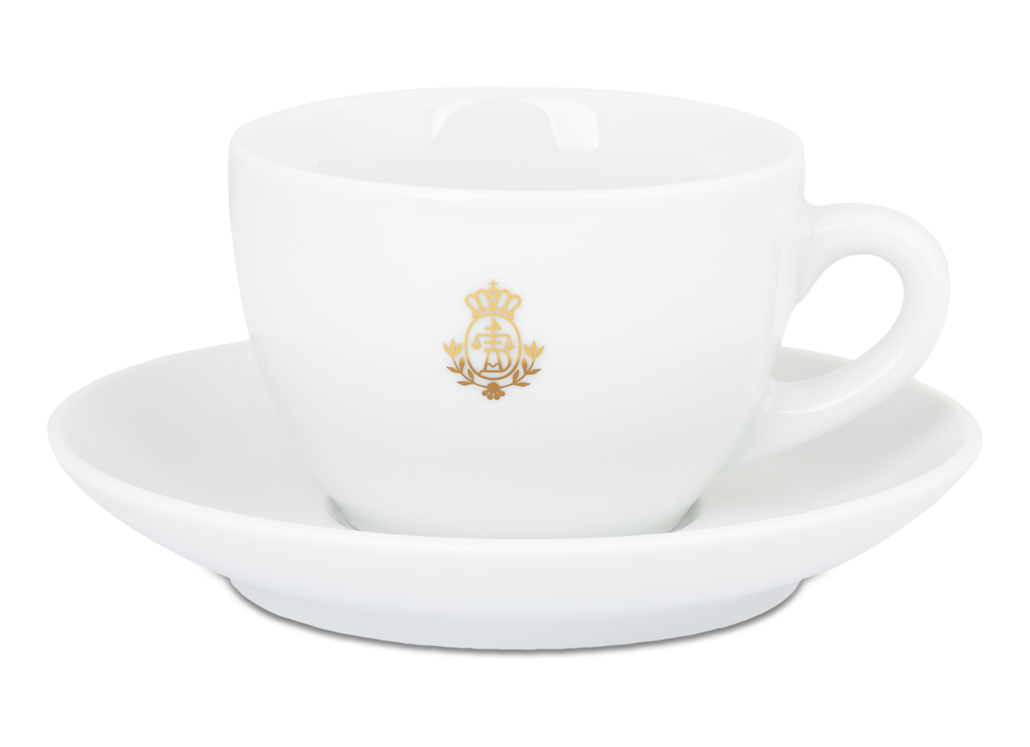 Cappuccinotasse weiß mit Krone Cappuccinotasse weiß mit Krone von Alois Dallmayr KG