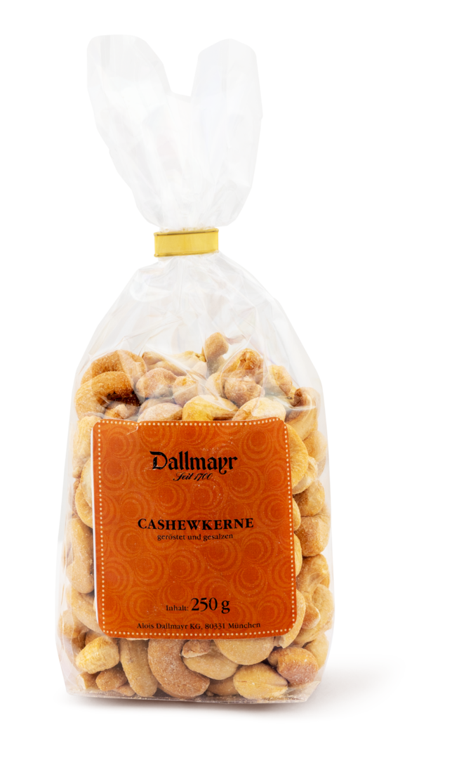 Cashewkerne geröstet und gesalzen Dallmayr Cashewkerne geröstet und gesalzen Dallmayr von Alois Dallmayr KG