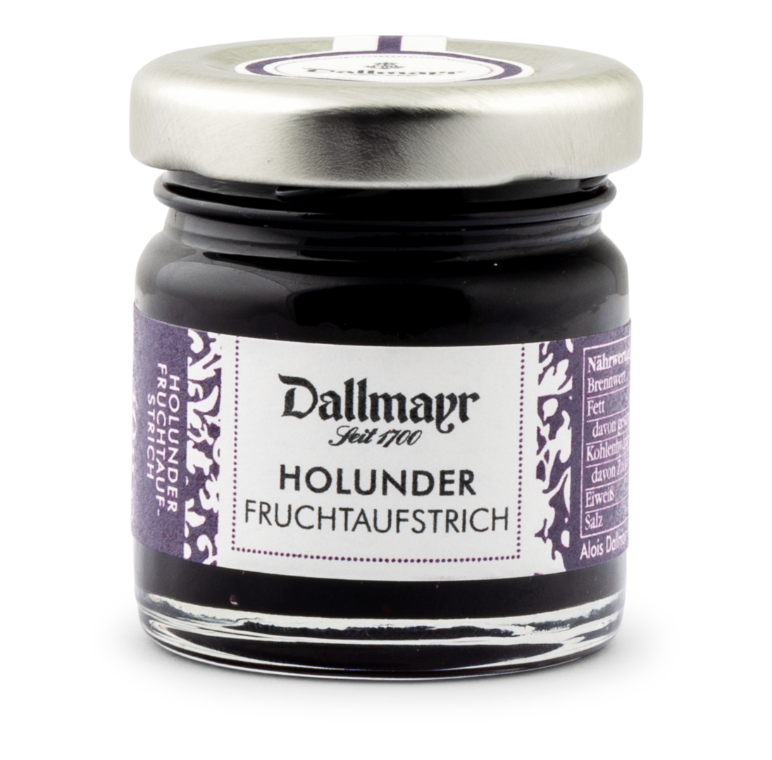 Holunder Fruchtaufstrich 40g Dallmayr Holunder Fruchtaufstrich 40g Dallmayr von Alois Dallmayr KG
