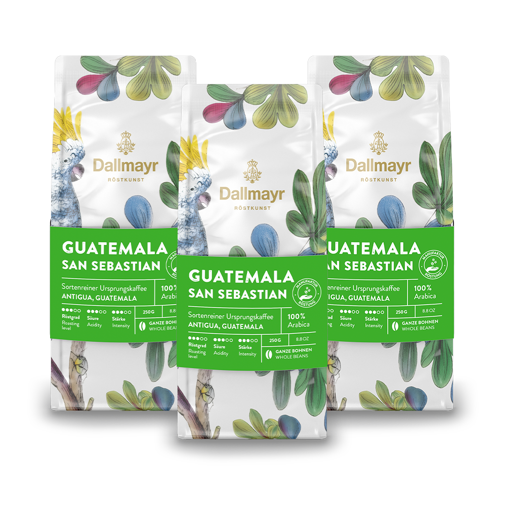 Röstkunst Guatemala San Sebastian 3x 250g g. Bohne Röstkunst Guatemala San Sebastian 3x 250g g. Bohne von Alois Dallmayr KG