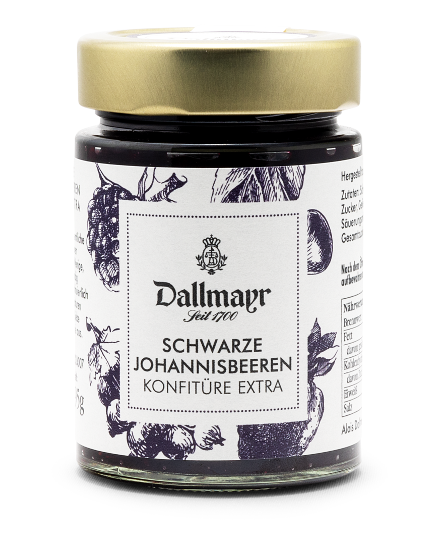 Schwarze Johannisbeerenkonfitüre extra Dallmayr Schwarze Johannisbeerenkonfitüre extra Dallmayr von Alois Dallmayr KG