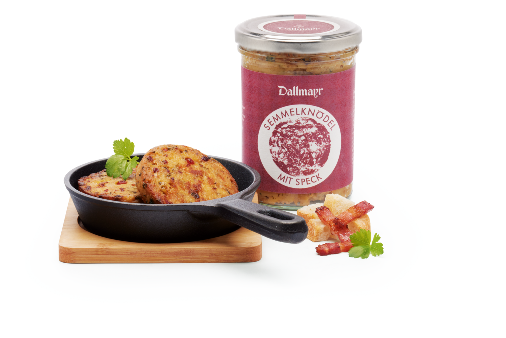 Semmelknödel mit Speck im Glas Semmelknödel mit Speck im Glas von Alois Dallmayr KG