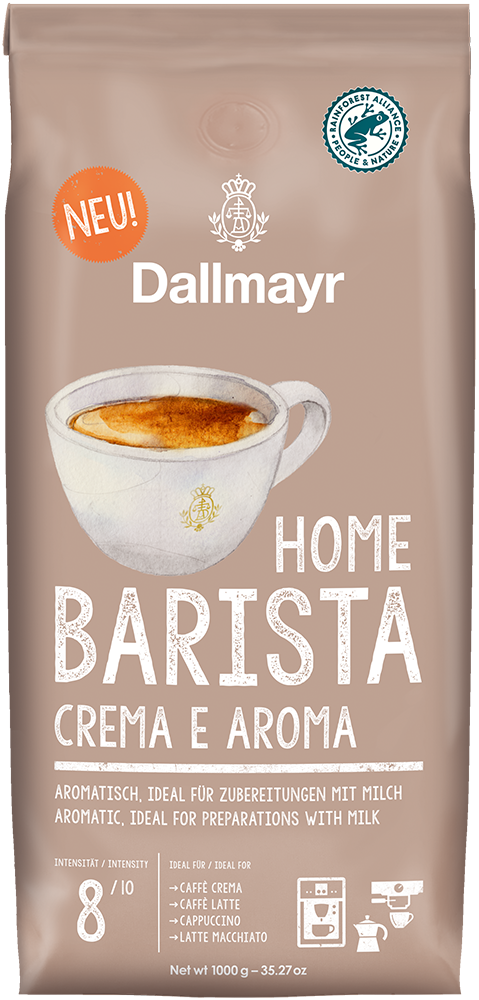 Home Barista Crema e Aroma ganze Bohne von Alois Dallmayr Kaffee OHG