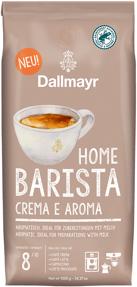 Home Barista Crema e Aroma ganze Bohne von Alois Dallmayr Kaffee OHG