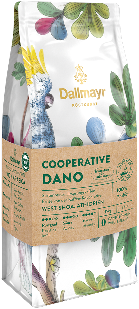 Röstkunst Cooperative Dano 250g ganze Bohne Röstkunst Cooperative Dano 250g ganze Bohne von Alois Dallmayr Kaffee OHG