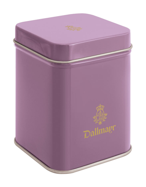 Teedose leer, flieder Dallmayr Logo, Inhalt 50g Teedose leer, flieder Dallmayr Logo, Inhalt 50g von Alois Dallmayr Kaffee OHG