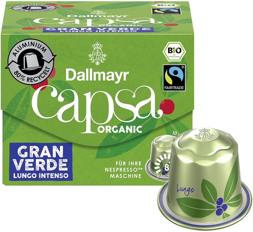 capsa Gran Verde Lungo intenso Bio capsa Gran Verde Lungo intenso Bio von Alois Dallmayr Kaffee OHG
