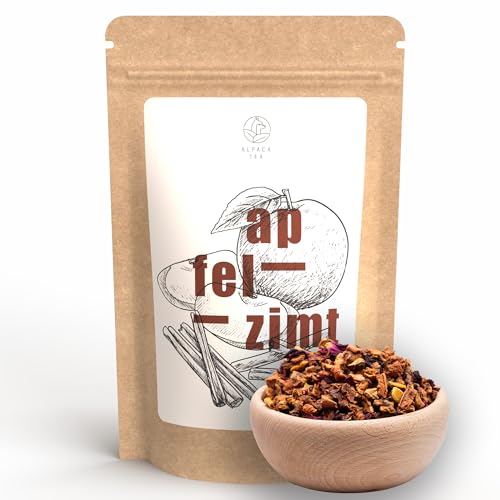 Alpaca Tea | Apfel Zimt | Früchteteemischung | lose | wiederverschließbar (100g) von Alpaca Tea