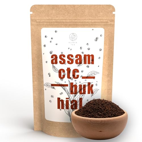 Alpaca Tea | Assam CTC Bukhial | indischer Schwarztee | lose | wiederverschließbar (100, Gramm) von Alpaca Tea