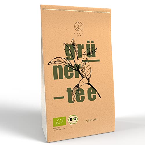Alpaca Tea | Bio grüner Tee Ruanda Rukeri OP 250g | nachhaltig durch Graspapier | loser Tee | plastikfrei von Alpaca Tea