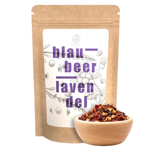 Alpaca Tea | Blaubeer Lavendel | Früchteteemischung | lose | wiederverschließbar (100g) von Alpaca Tea