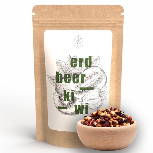 Alpaca Tea | Erdbeer Kiwi | aromatisierte Früchteteemischung | lose | wiederverschließbar (100g) von Alpaca Tea
