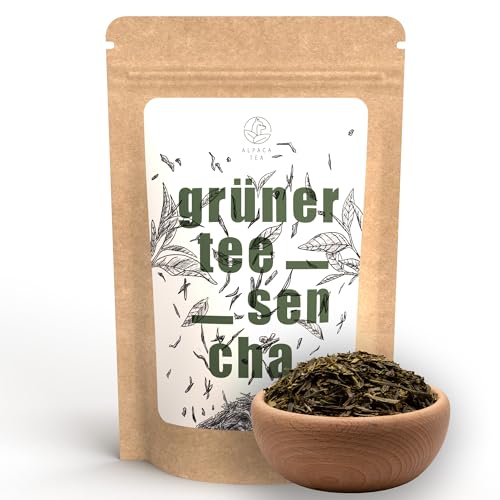 Alpaca Tea | Feinster China Sencha | chinesischer Grüntee | lose | wiederverschließbar (100, Gramm) von Alpaca Tea